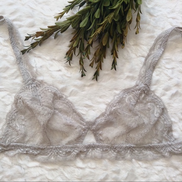 Eberjey Other - Eberjey sheer lace gray bralette